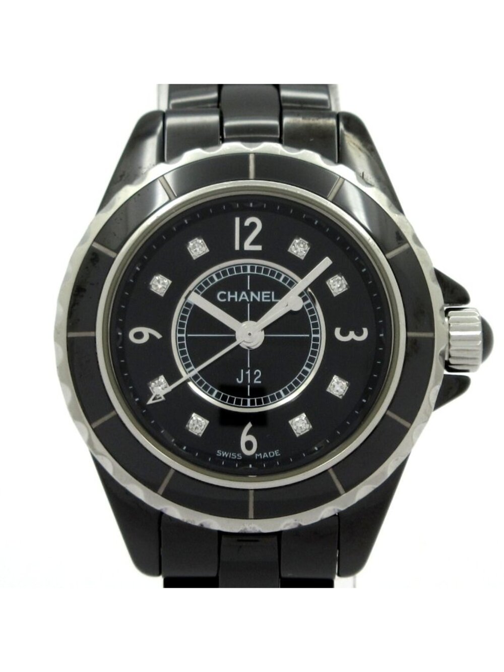 Chanel Watch 29 Black Ceramic Diamond Index